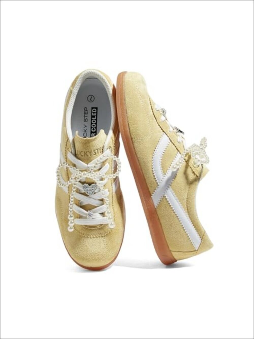 Classic Retro Gum Sole Fashion Sneakers Suede Faux Leather Lace-Up